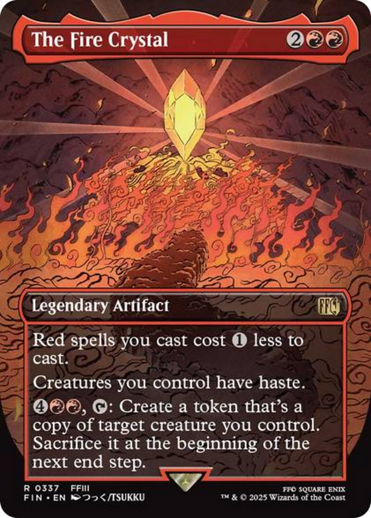 The Fire Crystal (Borderless) [FINAL FANTASY] | Gate City Games LLC