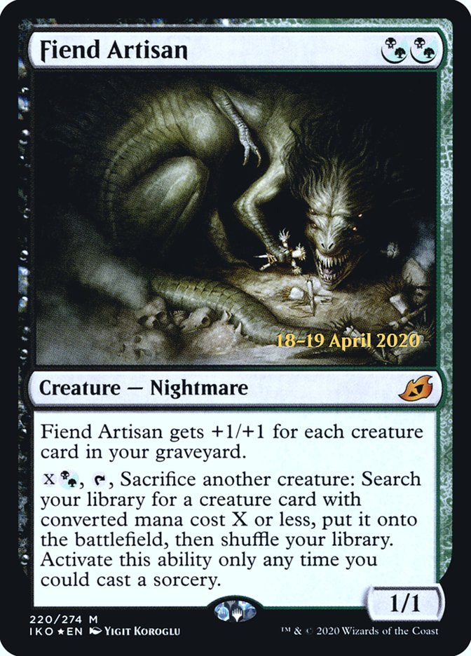 Fiend Artisan [Ikoria: Lair of Behemoths Prerelease Promos] | Gate City Games LLC