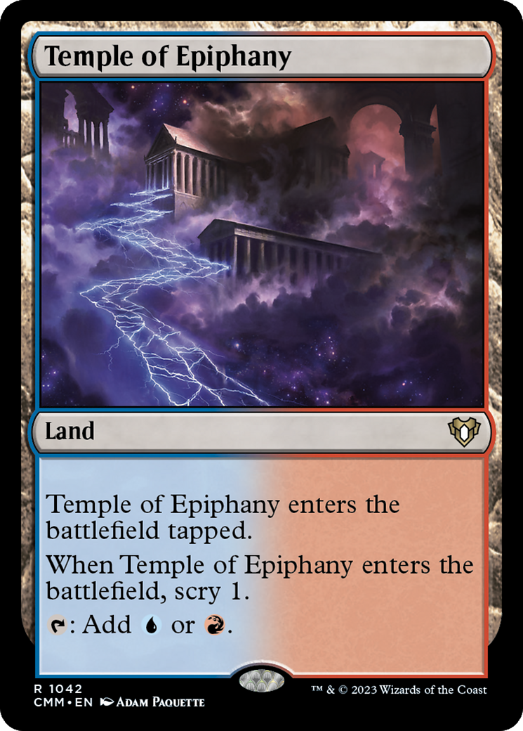 Temple of Epiphany [Commander Masters] | Gate City Games LLC