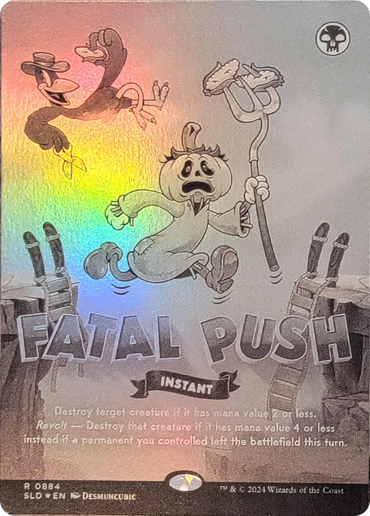 Fatal Push (0884) (Black & White Foil) [Secret Lair Drop Series] | Gate City Games LLC