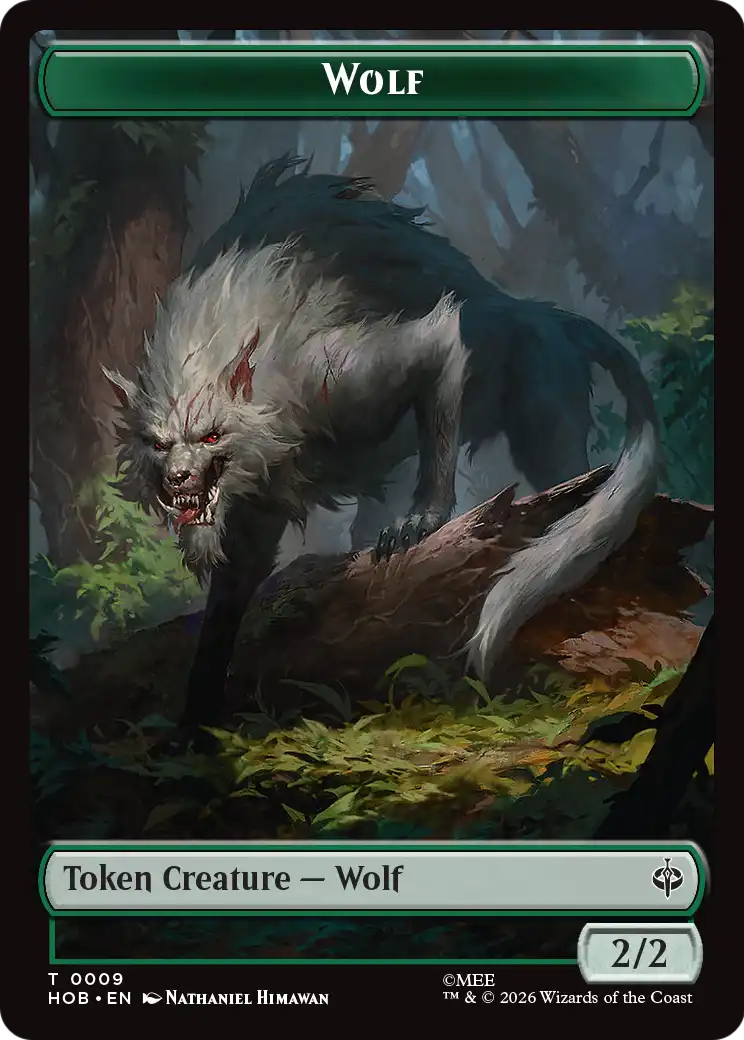 Goblin Army (0003) // Wolf Double-Sided Token [The Hobbit Tokens] | Gate City Games LLC