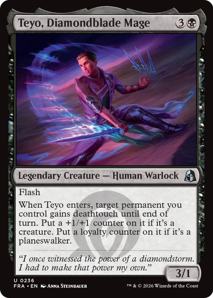 Teyo, Diamondblade Mage [Reality Fracture] | Gate City Games LLC