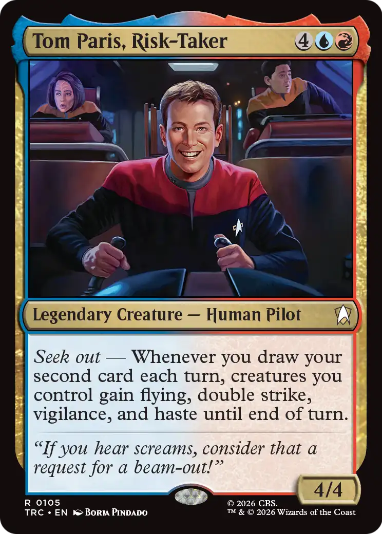 Tom Paris, Risk-Taker (Surge Foil) [Star Trek Commander] | Gate City Games LLC