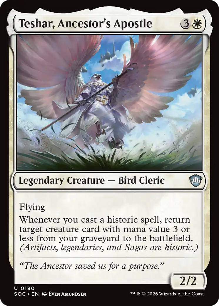 Teshar, Ancestor's Apostle [Secrets of Strixhaven Commander] | Gate City Games LLC