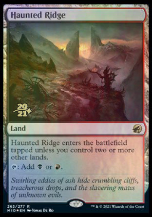 Haunted Ridge [Innistrad: Midnight Hunt Prerelease Promos] | Gate City Games LLC