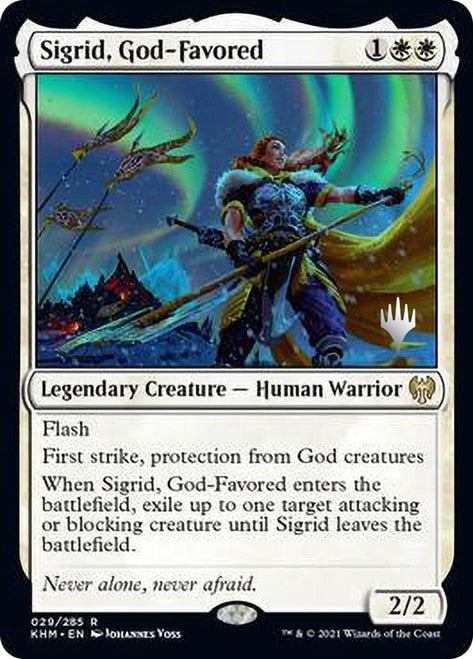 Sigrid, God-Favored (Promo Pack) [Kaldheim Promos] | Gate City Games LLC