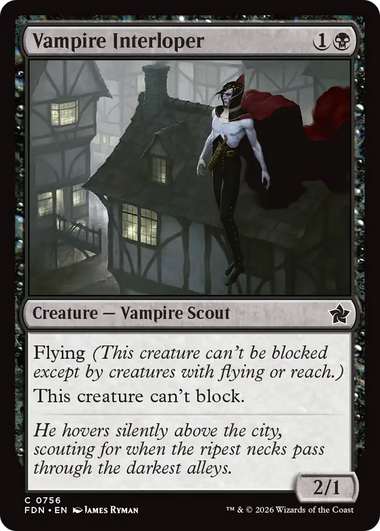 Vampire Interloper (0756) [Foundations] | Gate City Games LLC