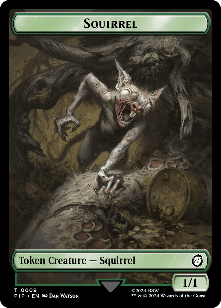 Radiation // Squirrel Double-Sided Token [Fallout Tokens] | Gate City Games LLC