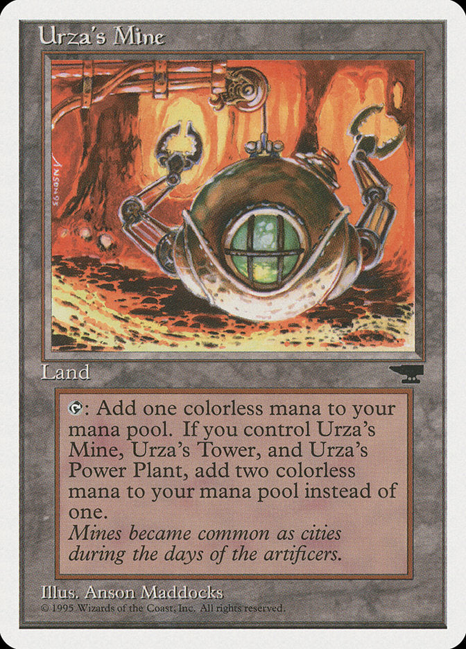 Urza's Mine (Orange Background) [Chronicles] | Gate City Games LLC