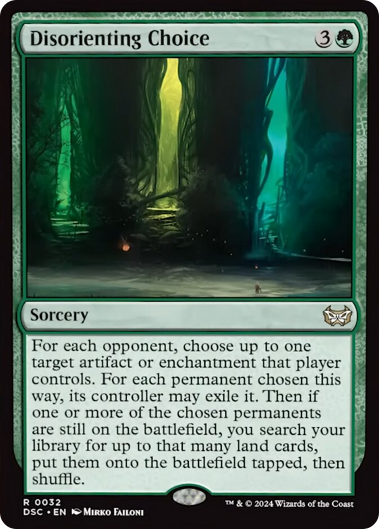 Disorienting Choice (Extended Art) [Duskmourn: House of Horror Commander] | Gate City Games LLC