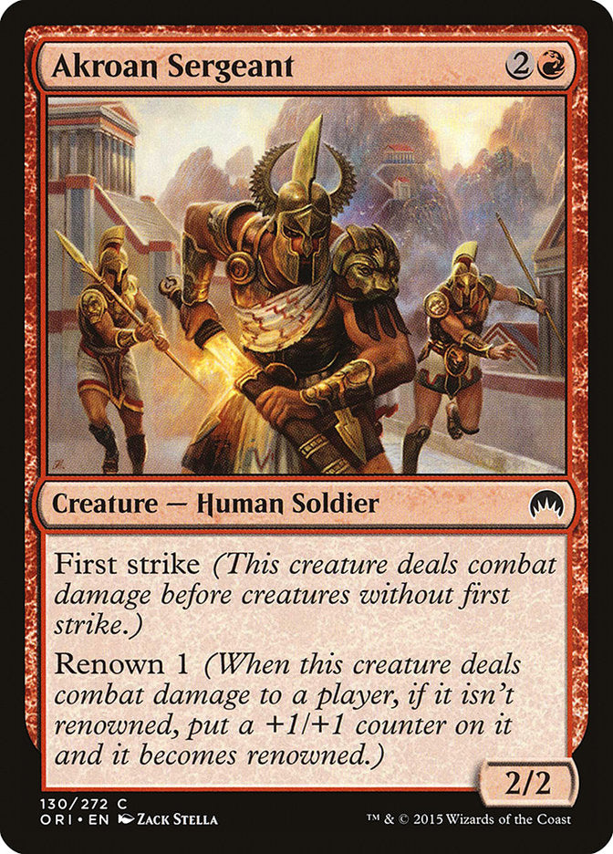 Akroan Sergeant [Magic Origins] | Gate City Games LLC