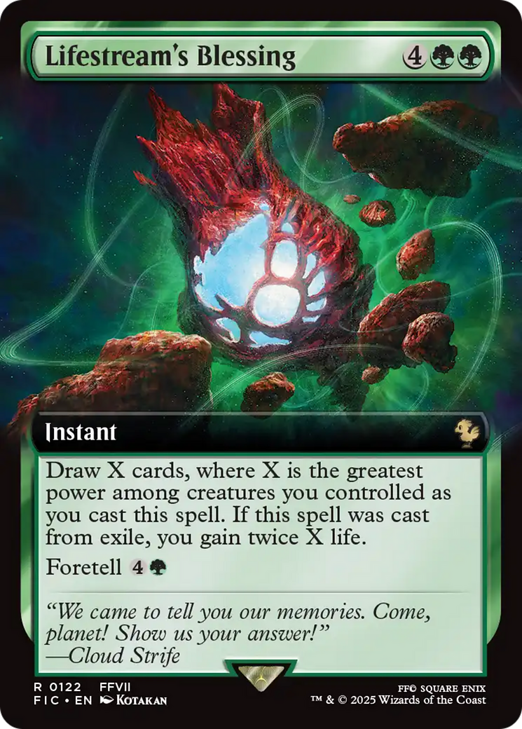 Lifestream's Blessing (Extended Art) [FINAL FANTASY Commander] | Gate City Games LLC