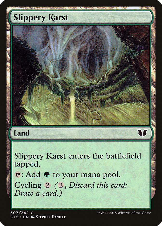 Slippery Karst [Commander 2015] | Gate City Games LLC