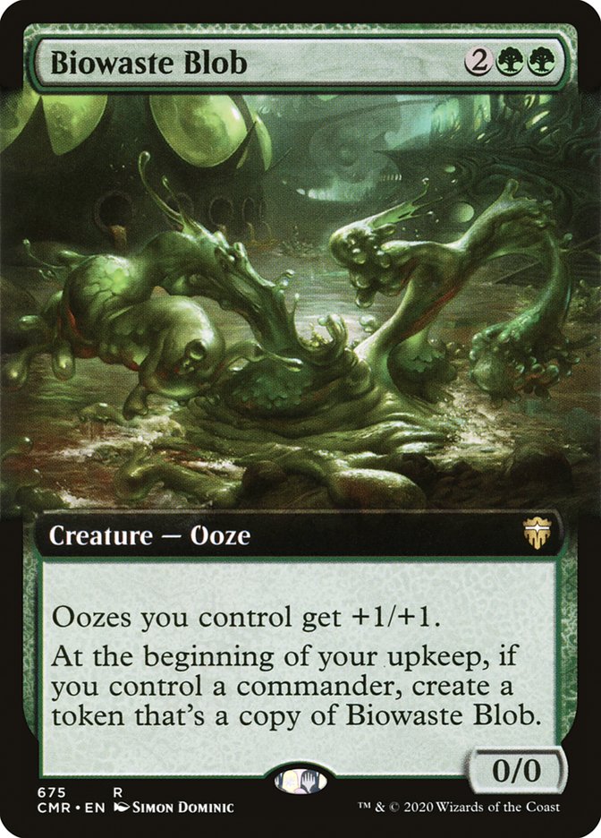 Biowaste Blob (Extended Art) [Commander Legends] | Gate City Games LLC