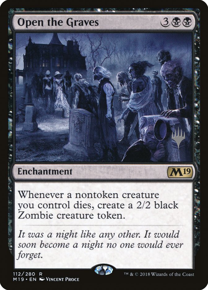 Open the Graves (Promo Pack) [Core Set 2019 Promos] | Gate City Games LLC