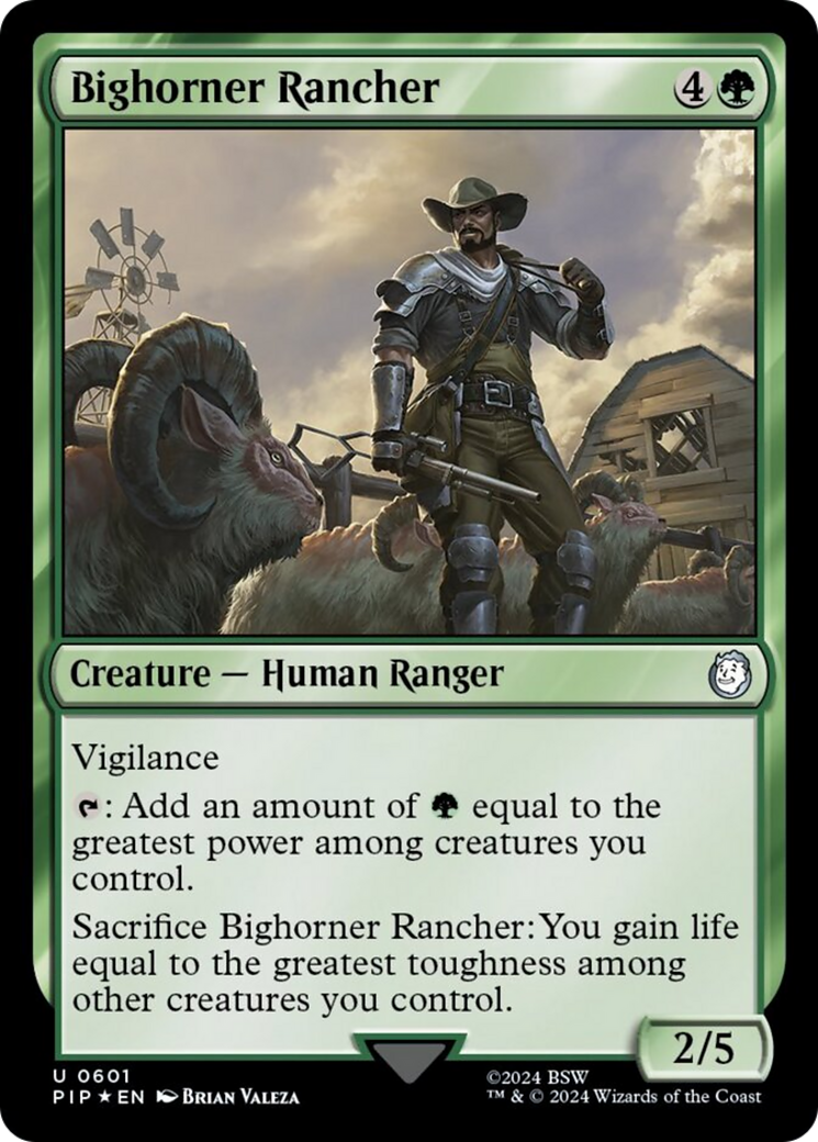 Bighorner Rancher (Surge Foil) [Fallout] | Gate City Games LLC