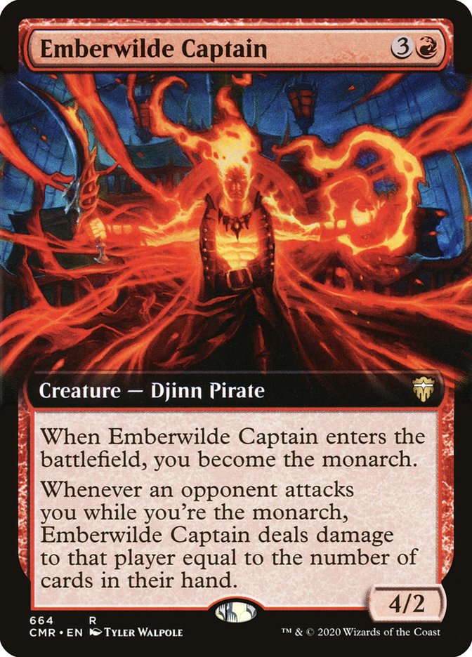 Emberwilde Captain (Extended Art) [Commander Legends] | Gate City Games LLC