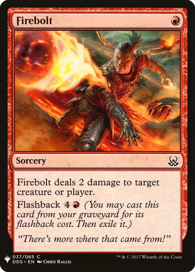 Firebolt [Mystery Booster] | Gate City Games LLC