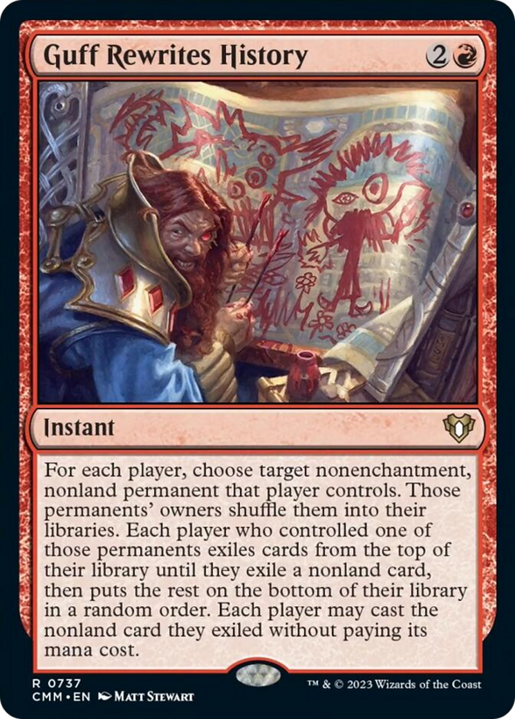 Guff Rewrites History [Commander Masters] | Gate City Games LLC