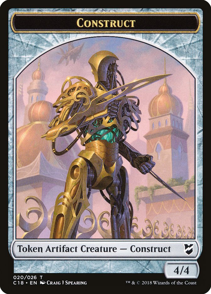 Myr (007) // Construct (020) Double-Sided Token [Commander 2018 Tokens] | Gate City Games LLC
