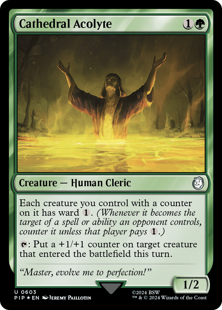 Cathedral Acolyte (Surge Foil) [Fallout] | Gate City Games LLC