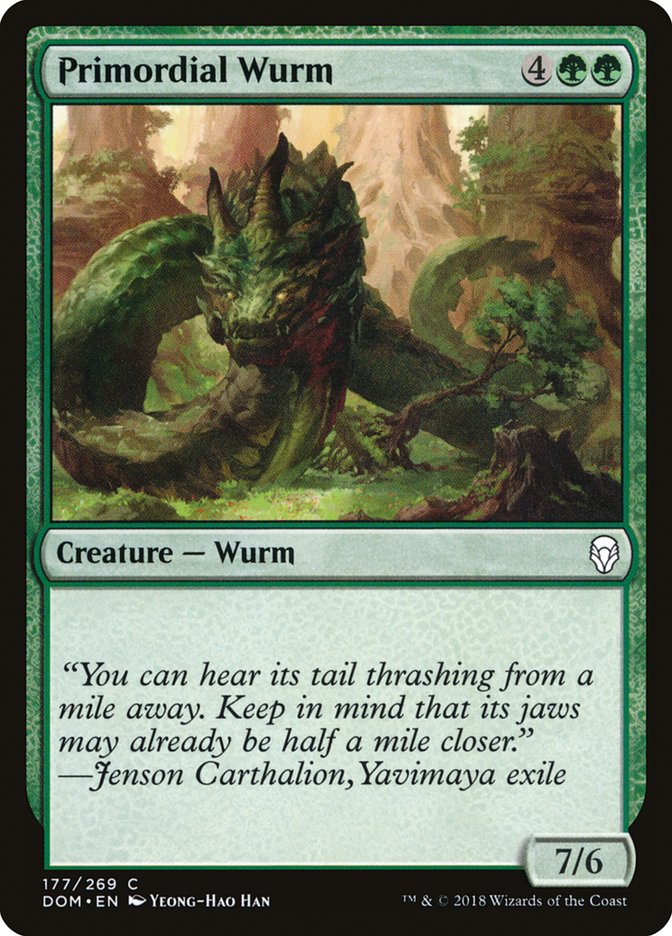 Primordial Wurm [Dominaria] | Gate City Games LLC