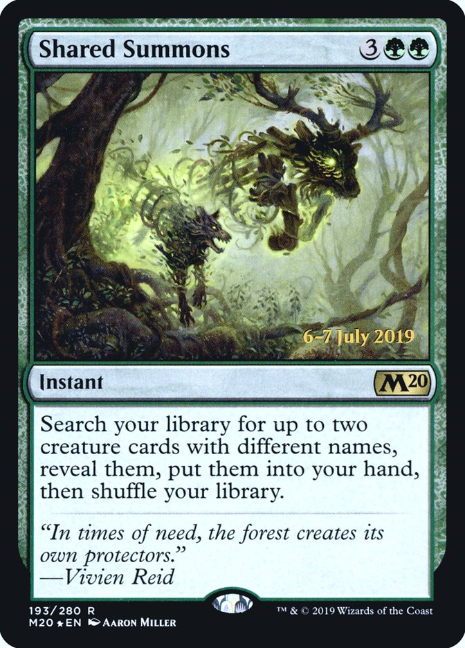 Shared Summons [Core Set 2020 Prerelease Promos] | Gate City Games LLC