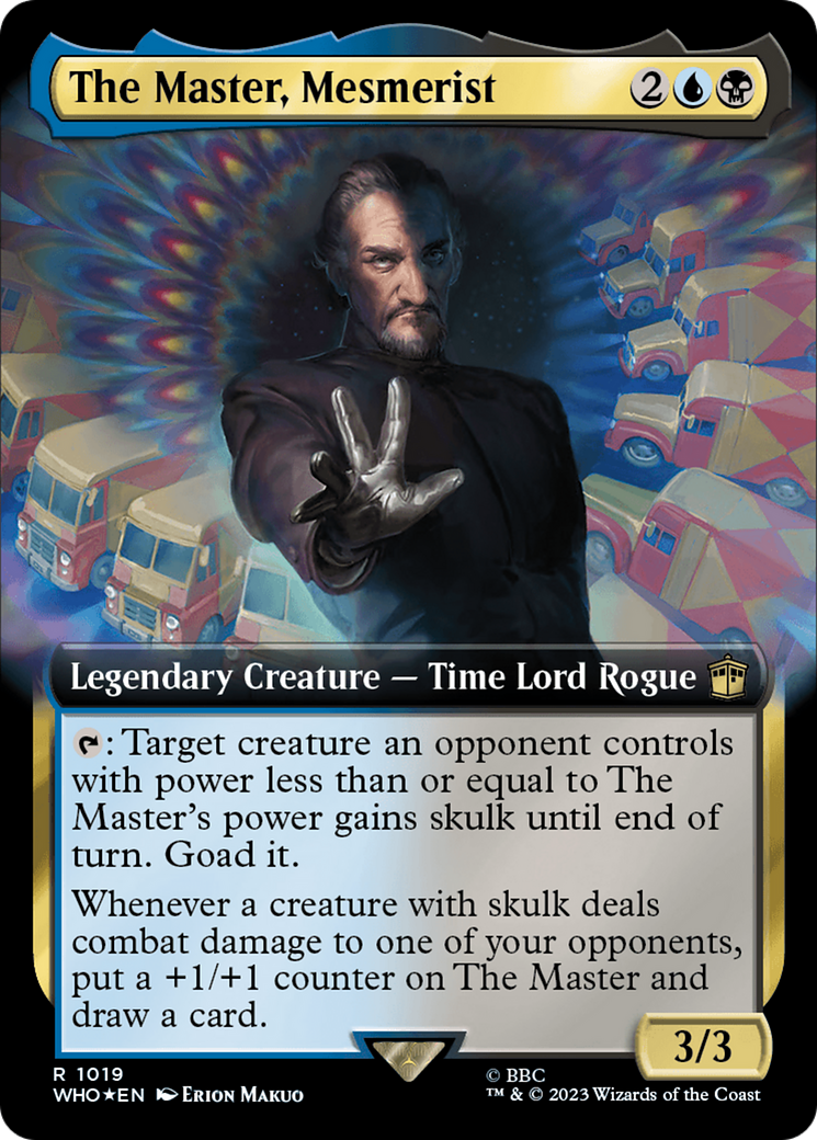 The Master, Mesmerist (Extended Art) (Surge Foil) [Doctor Who] | Gate City Games LLC