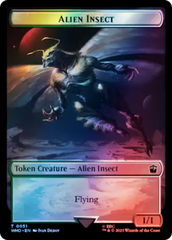 Alien // Alien Insect Double-Sided Token (Surge Foil) [Doctor Who Tokens] | Gate City Games LLC