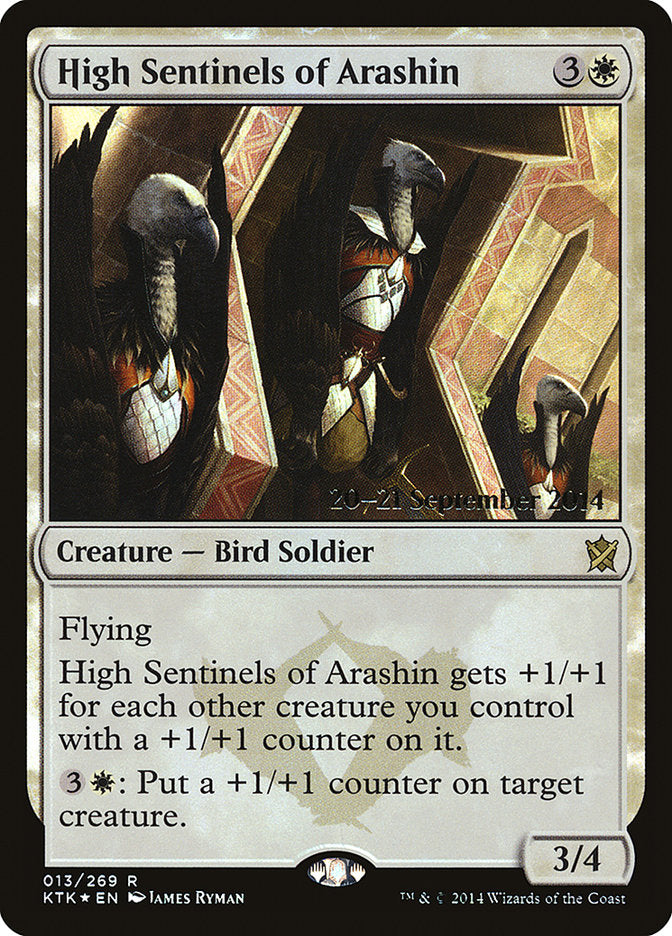 High Sentinels of Arashin [Khans of Tarkir Prerelease Promos] | Gate City Games LLC