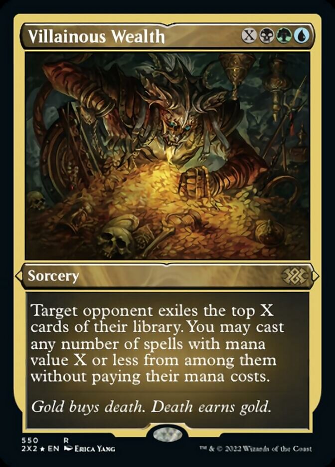 Villainous Wealth (Foil Etched) [Double Masters 2022] | Gate City Games LLC