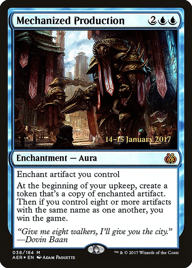 Mechanized Production [Aether Revolt Prerelease Promos] | Gate City Games LLC