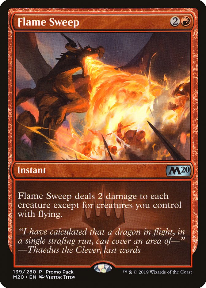 Flame Sweep (Promo Pack) [Core Set 2020 Promos] | Gate City Games LLC