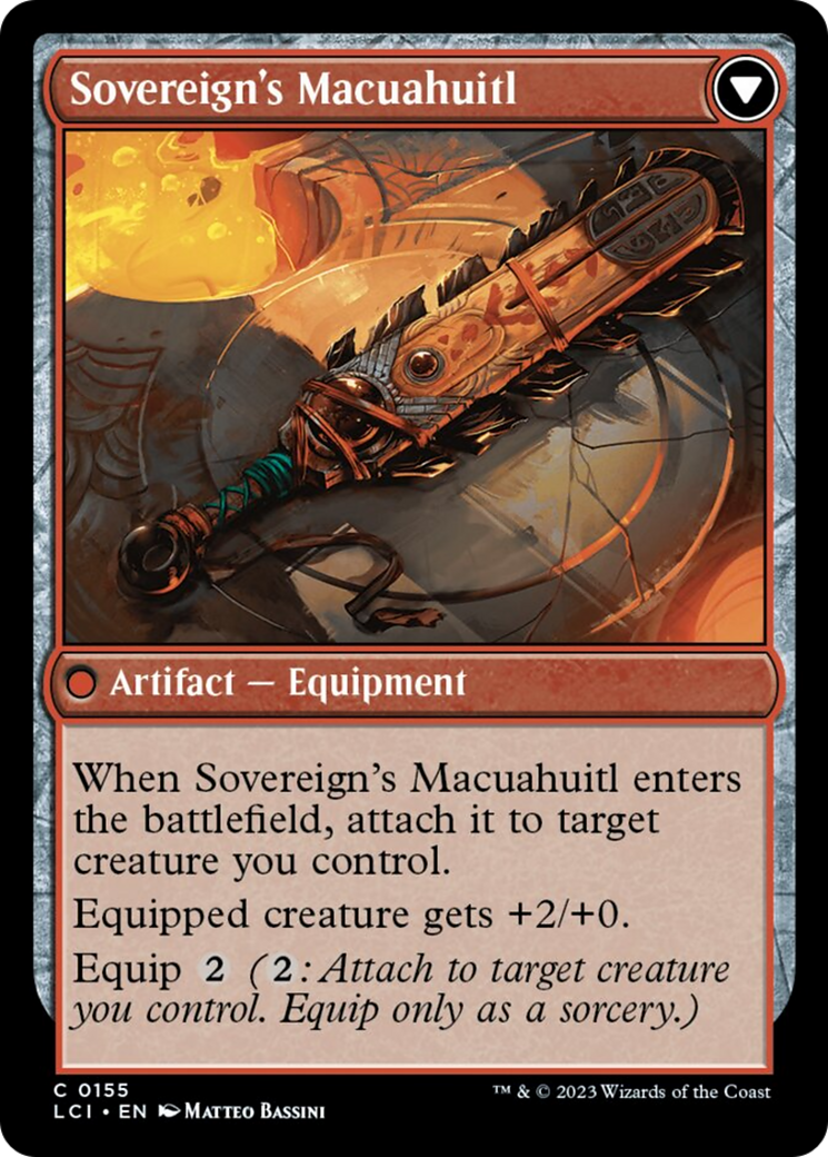 Idol of the Deep King // Sovereign's Macuahuitl [The Lost Caverns of Ixalan] | Gate City Games LLC
