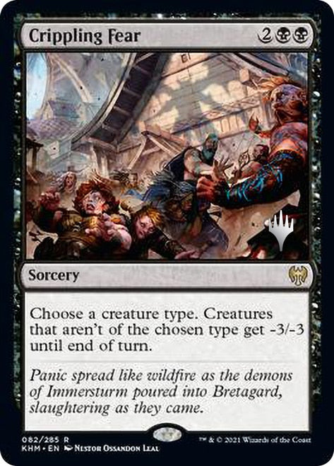 Crippling Fear (Promo Pack) [Kaldheim Promos] | Gate City Games LLC
