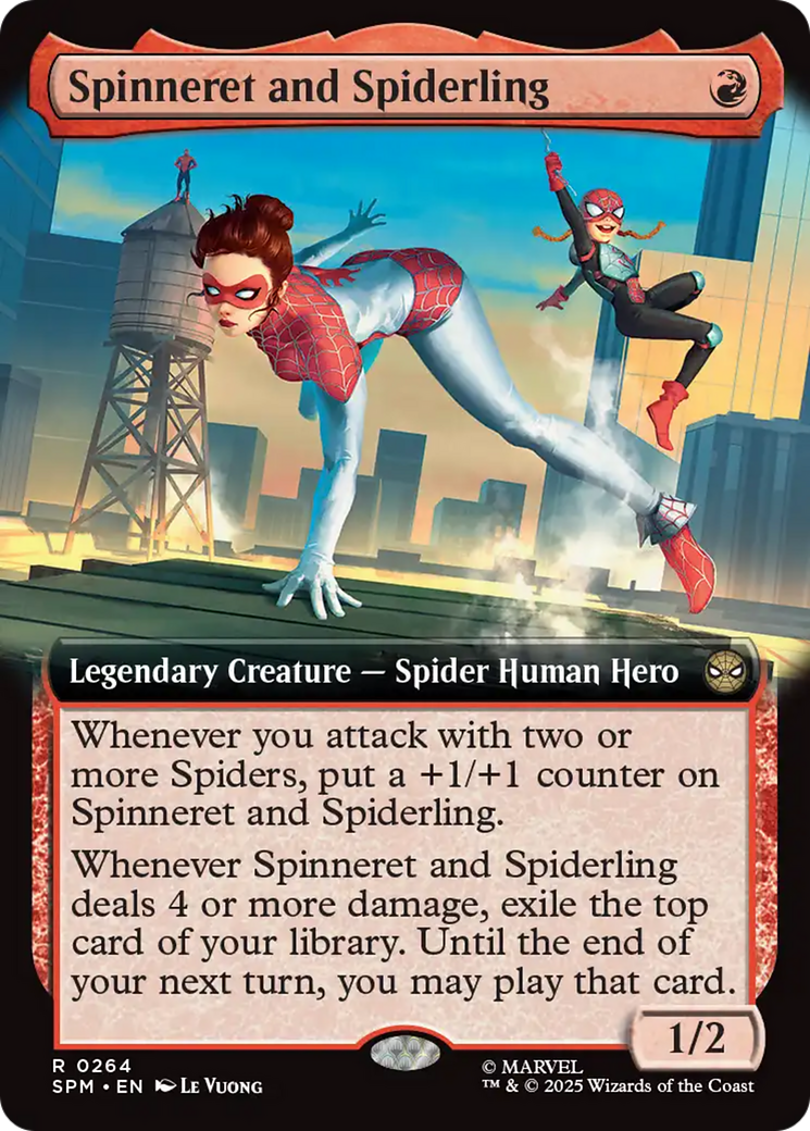 Spinneret and Spiderling (Extended Art) [Marvel's Spider-Man] | Gate City Games LLC