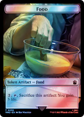 Warrior // Food (0058) Double-Sided Token (Surge Foil) [Doctor Who Tokens] | Gate City Games LLC