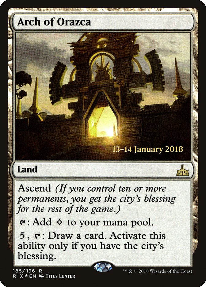 Arch of Orazca [Rivals of Ixalan Prerelease Promos] | Gate City Games LLC