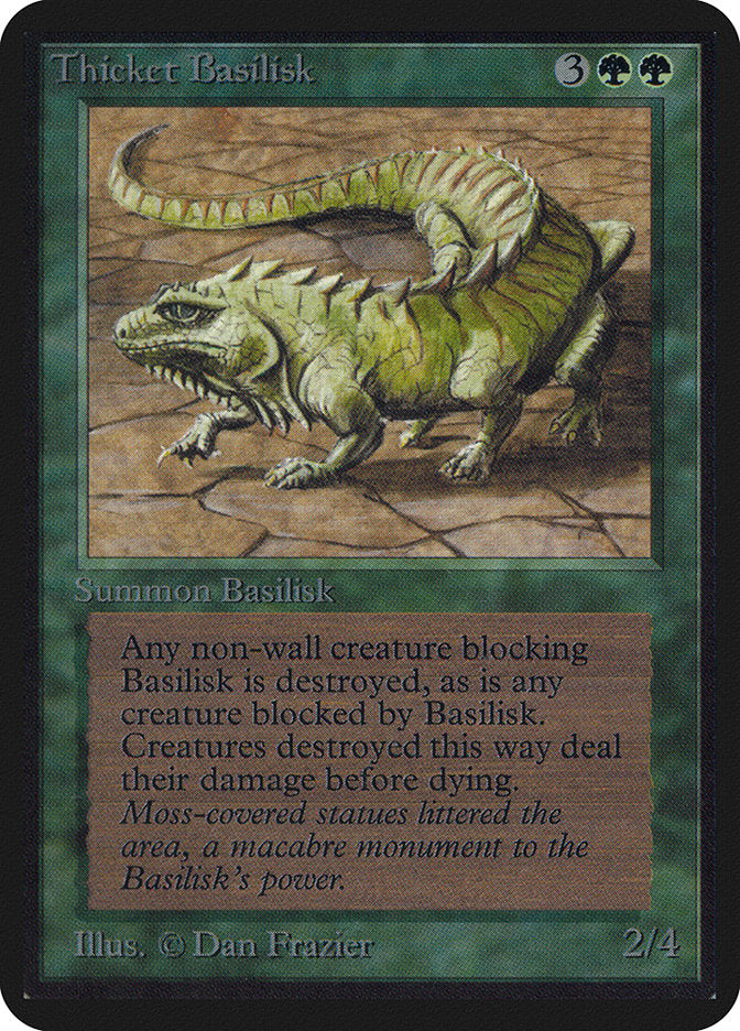 Thicket Basilisk [Alpha Edition] | Gate City Games LLC