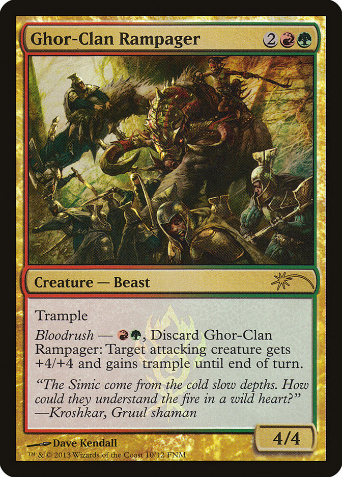 Ghor-Clan Rampager [Friday Night Magic 2013] | Gate City Games LLC