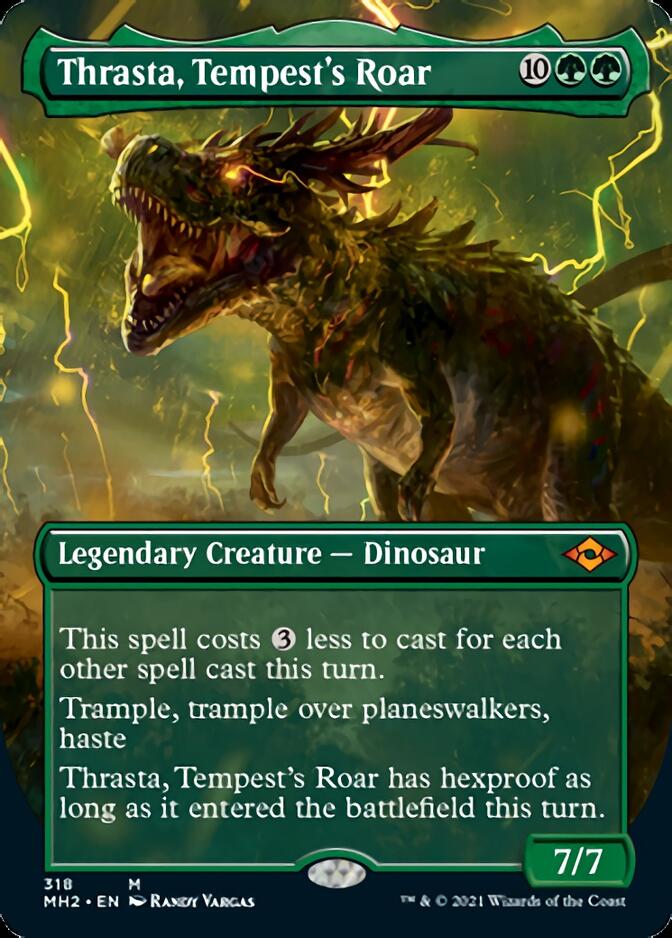 Thrasta, Tempest's Roar (Borderless Alternate Art) [Modern Horizons 2] | Gate City Games LLC