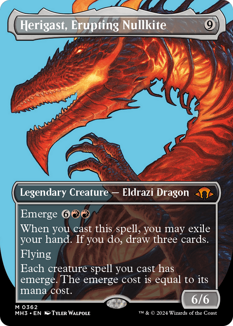 Herigast, Erupting Nullkite (Borderless) [Modern Horizons 3] | Gate City Games LLC