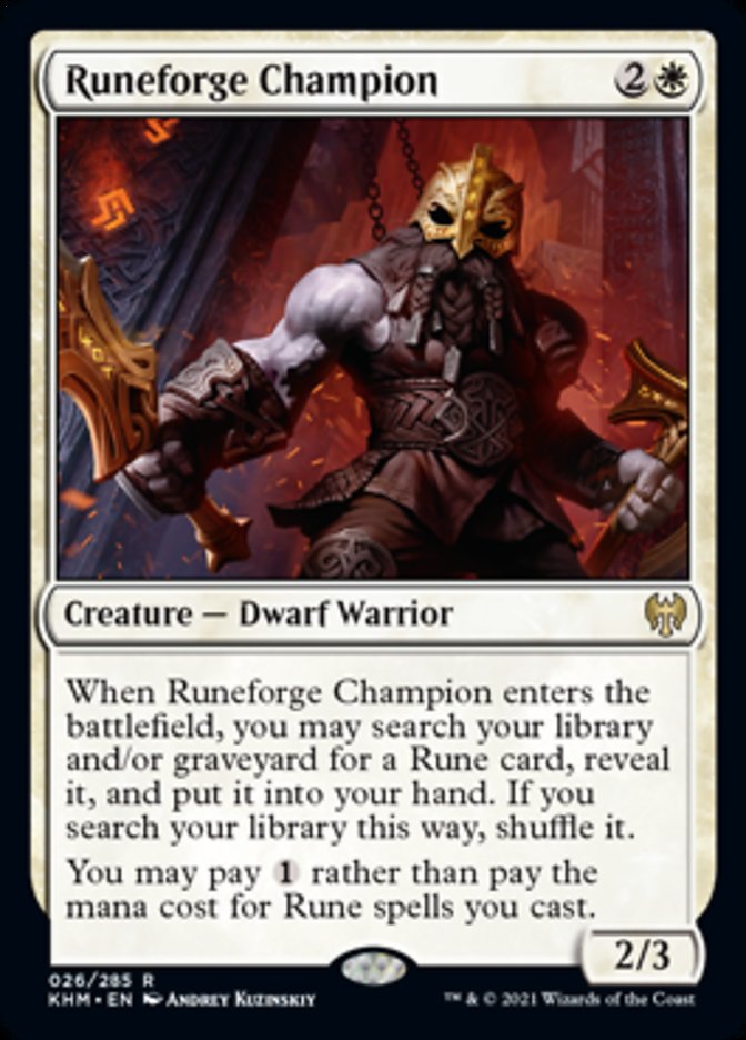 Runeforge Champion [Kaldheim] | Gate City Games LLC