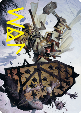 Estwald Shieldbasher Art Card (Gold-Stamped Signature) [Innistrad: Crimson Vow Art Series] | Gate City Games LLC