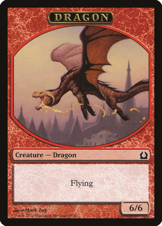 Dragon Token [Return to Ravnica Tokens] | Gate City Games LLC