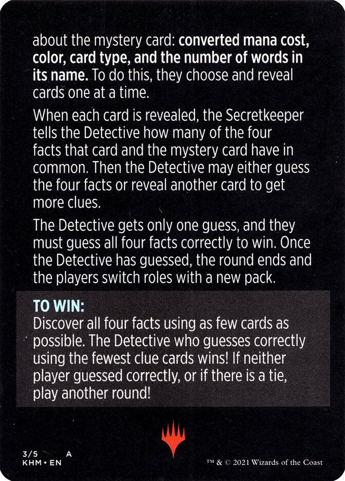 Booster Sleuth (Magic Minigame) [Kaldheim Minigame] | Gate City Games LLC