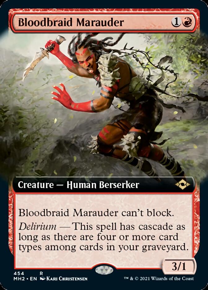 Bloodbraid Marauder (Extended Art) [Modern Horizons 2] | Gate City Games LLC