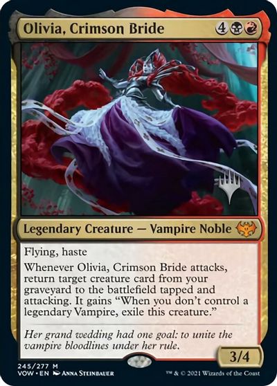 Olivia, Crimson Bride (Promo Pack) [Innistrad: Crimson Vow Promos] | Gate City Games LLC