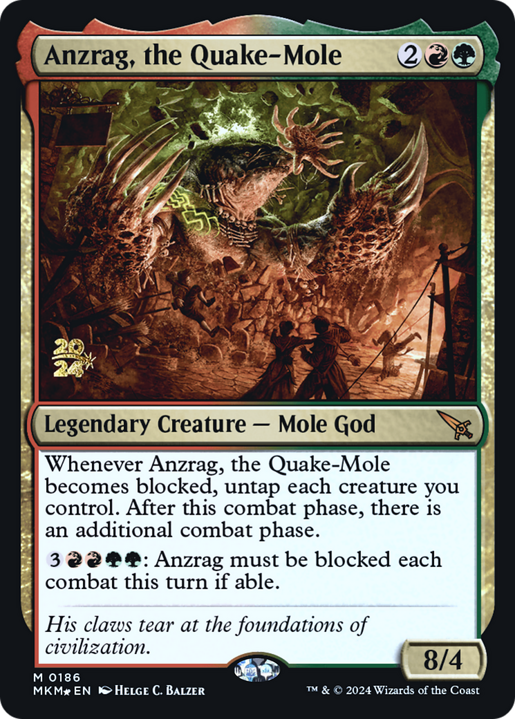 Anzrag, the Quake-Mole [Murders at Karlov Manor Prerelease Promos] | Gate City Games LLC