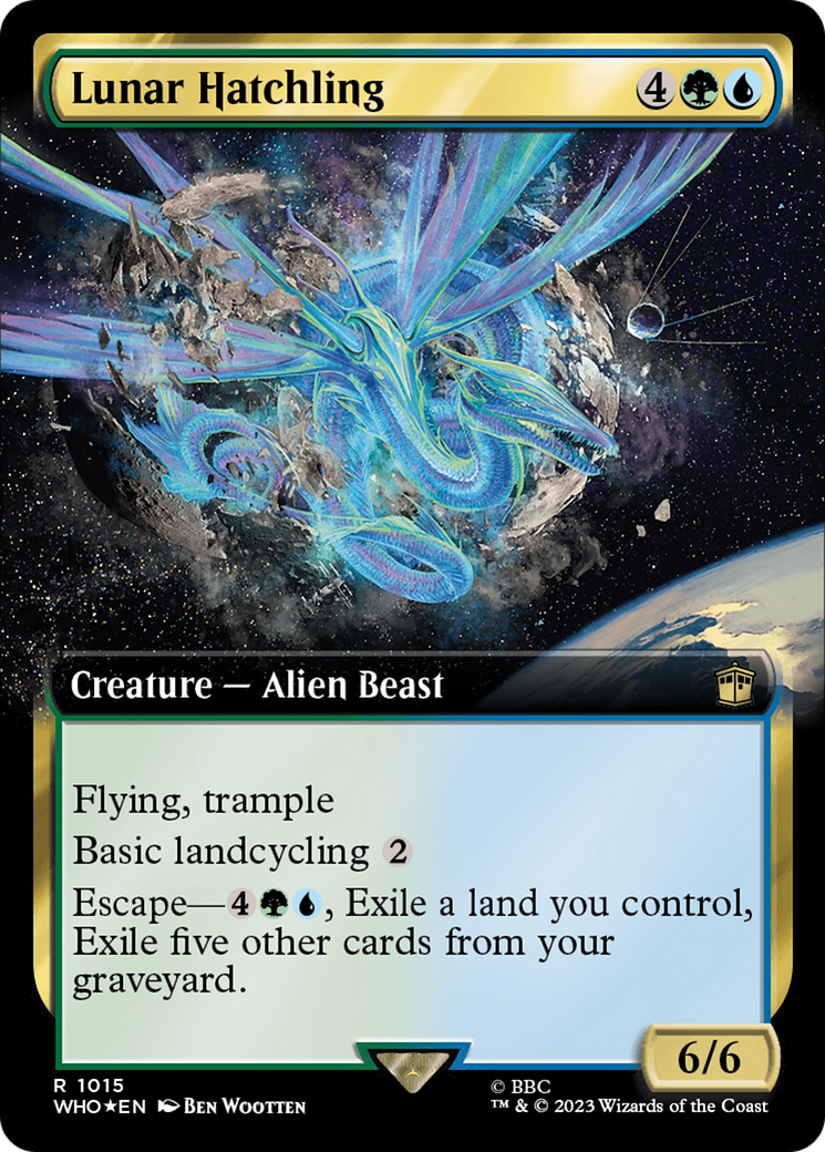 Lunar Hatchling (Extended Art) (Surge Foil) [Doctor Who] | Gate City Games LLC